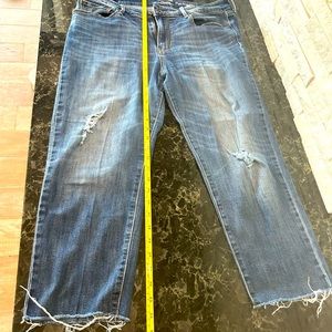 Levi’s Distressed Slim Crop Ankle Jeans